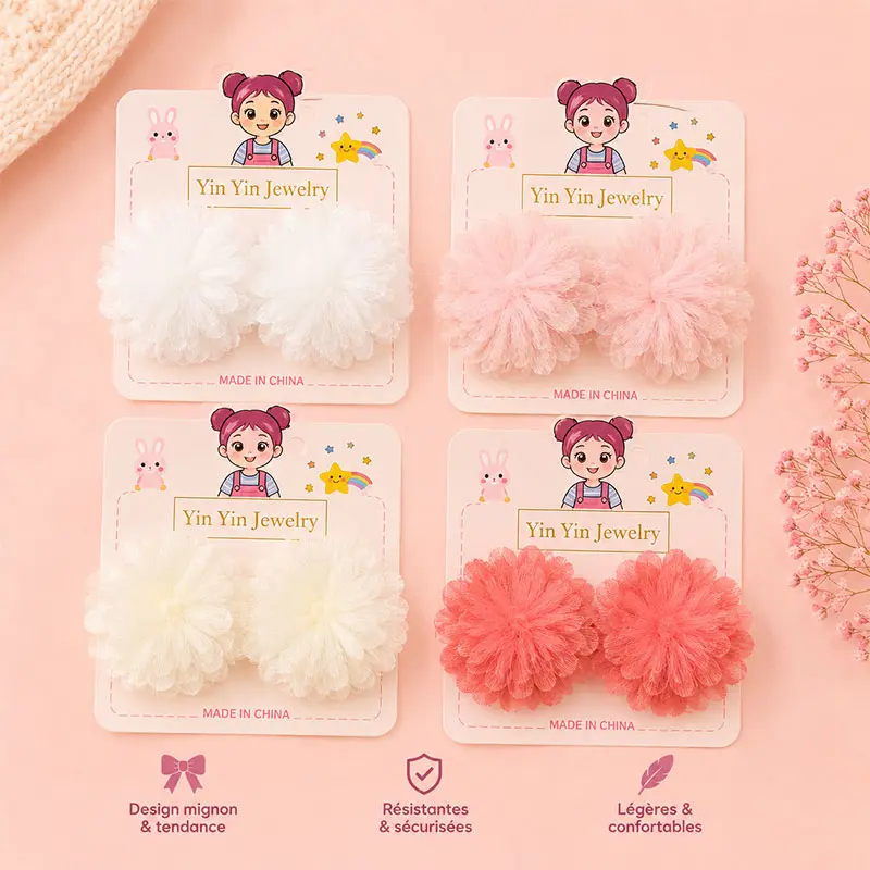 Barrettes Fleur Enfant HC58-6  