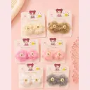  Barrettes Pompon Enfant HC58-7