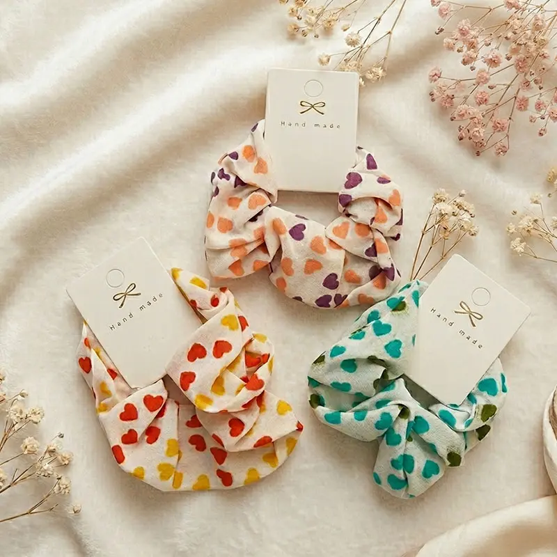 Chouchou Cheveux Motif cœur HC225-3 