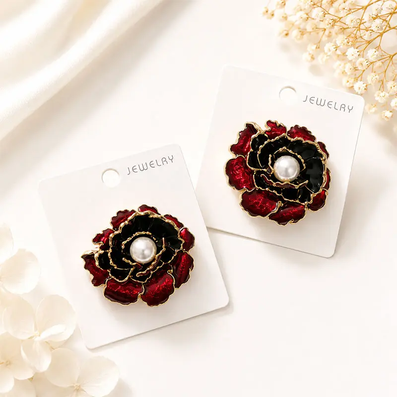 Broche Fleur Émaillée SS88-34