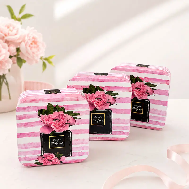 Boîte Cadeau Florale 3 Pièces GBOX1-7