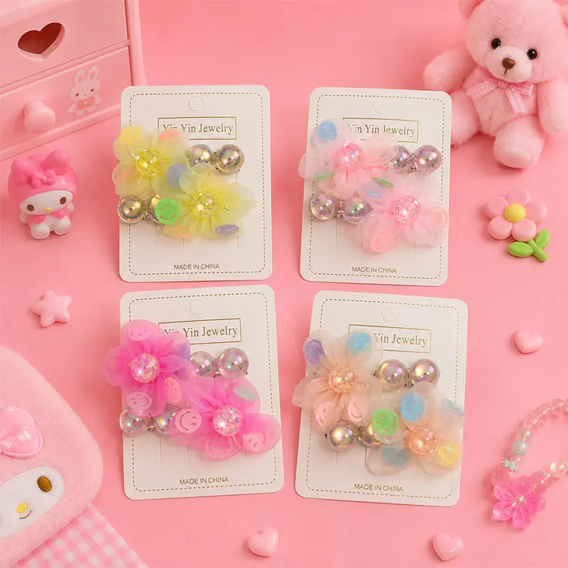 Barrettes Fleur Pastel HC22-4