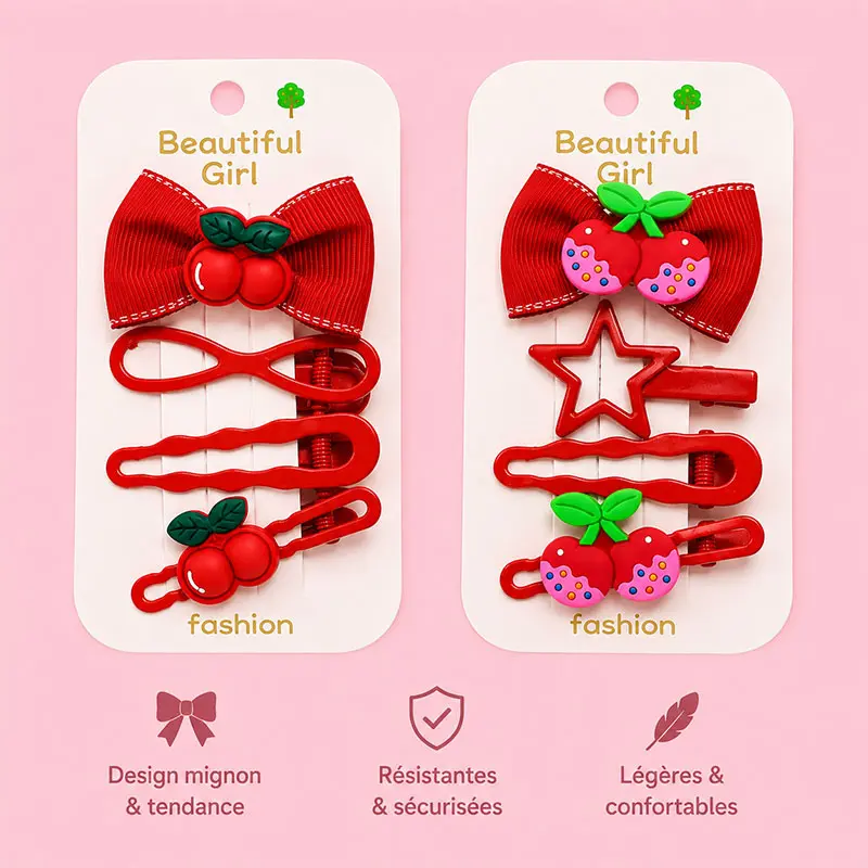 Barrettes Cerise HC64-4