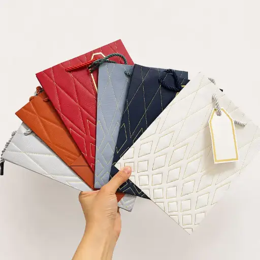 [GBAG3-6] Sac Cartonné Géométrique Chic GBAG3-6
