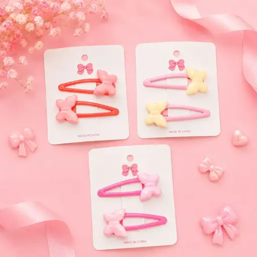 [HC9-3] Barrettes Papillon HC9-3