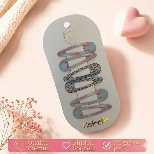 [HC234-7] Barrette multicolore HC234-7