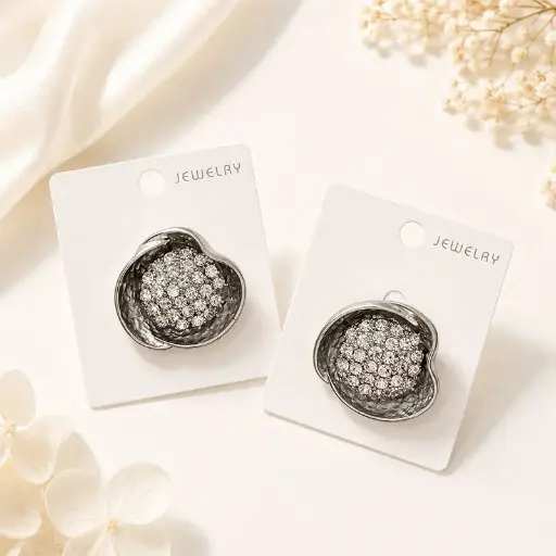 [SS88-29] Broche Fleur Strass SS88-29