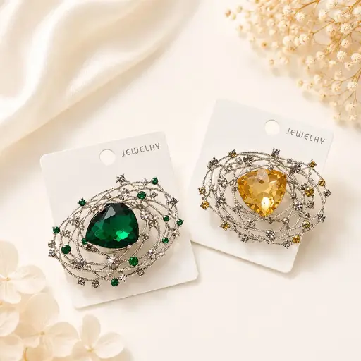 [SS88-65] Broche Cristal SS88-65