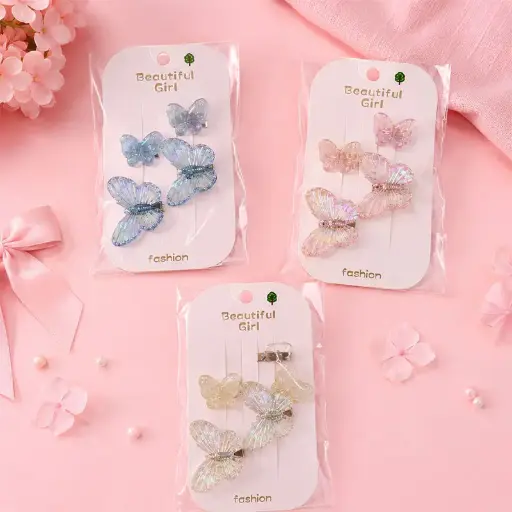 [HC33-6] Barrettes Papillon HC33-6