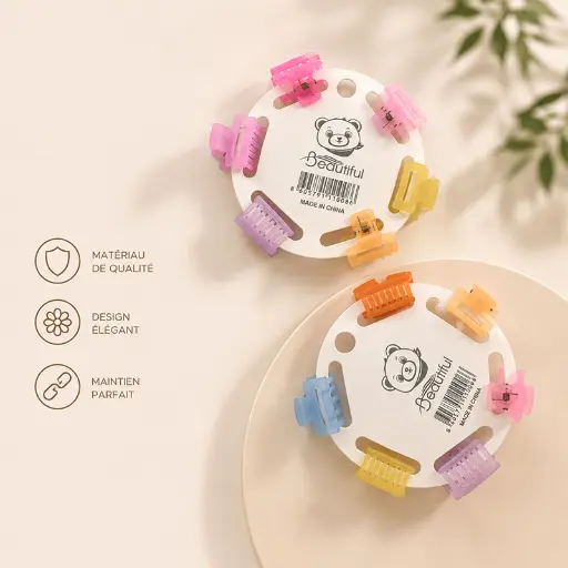 [HC59-1] Mini Clips Colorés HC59-1